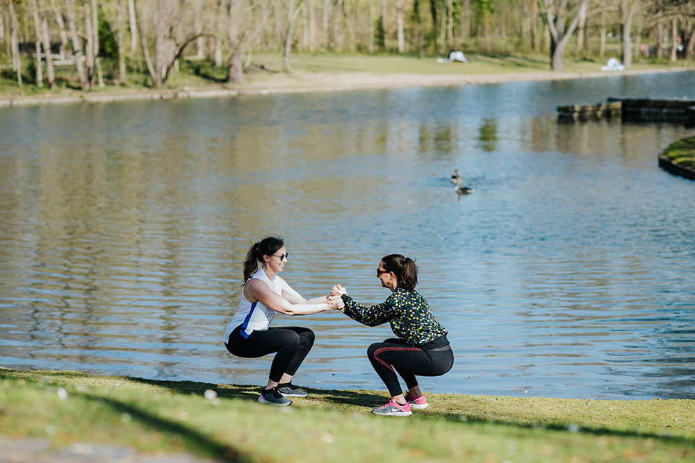 Gesundheits-Coach Fitnesstraining im Freien